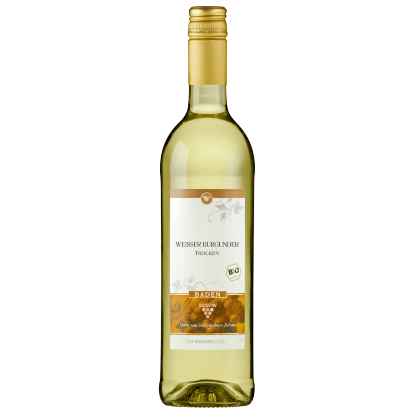 Badischer Winzerkeller Breisach Bio Weißwein Weißer Burgunder trocken 0,75l